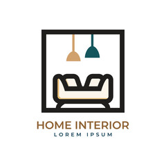 Sticker - Minimalist home decoration interior logo design