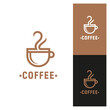 coffee cup logo inspiration, hot, bean, Cafe