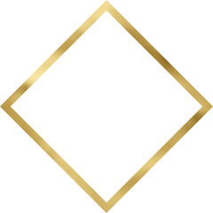 Wall Mural - Golden Vintage Texture Rhombus Frame Outline