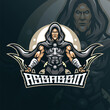 © Ahmadbrutalism666 - Assassin mascot logo design vector with modern illustration concept style for badge, emblem and t shirt printing. Assassin illustration for sport and esport team.