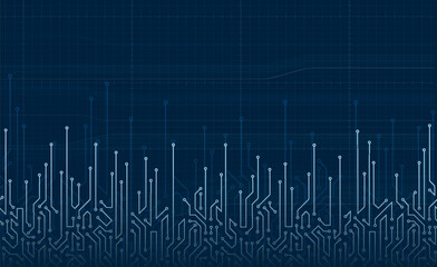 Modern background with circuit board pattern. Vector illustration.