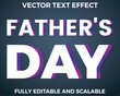 © SN Designer17 - Father's Day text effect 3d Vactor design