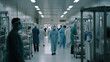 © Farnaces - Doctors, nurses and medical staff in a hospital. Generative AI