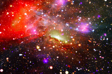Wall Mural - galaxy and stars. the elements of this image furnished by nasa.