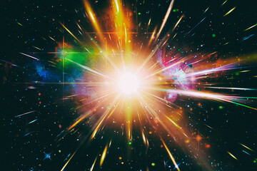 Wall Mural - pulsar. the elements of this image furnished by nasa.