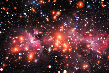 Wall Mural - galaxy and stars. the elements of this image furnished by nasa.