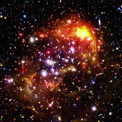 Wall Mural - remarkable galaxy. stars, nebula, space gas. the elements of this image furnished by nasa.