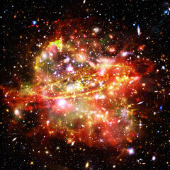 Wall Mural - remarkable galaxy. stars, nebula, space gas. the elements of this image furnished by nasa.