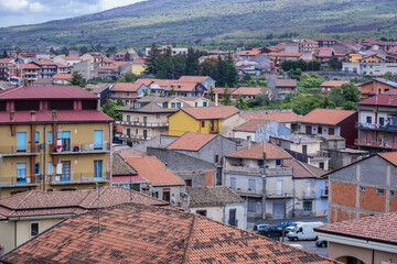 Poster - Cityscape of Randazzo town on Sicily Island, Italy