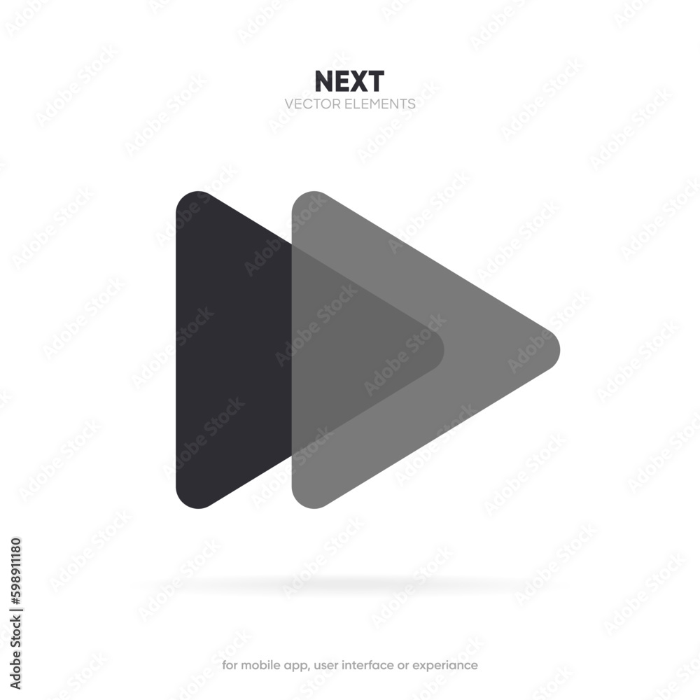 Multimedia music player buttons, icons. Sound, voice, play, pause, skip ...