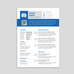  vector corporate resume template