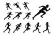 © Haruki Yui - Running men and women silhouette