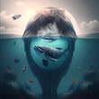 Eine fiktive Unterwasser Welt