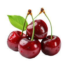 Poster - Cherry on a transparent background. PNG cut out