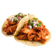 Tacos Al Pastor Isolated On A Transparent Background, Generative Ai