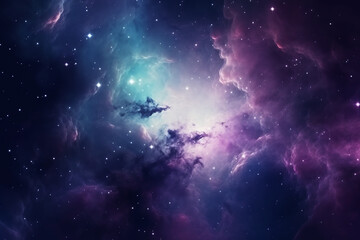 fond d'écran d'une galaxie rose violette lumineuse » ia générative