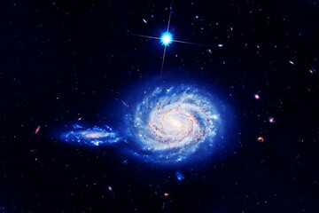 A beautiful distant galaxy. Elements of this image furnished NASA.