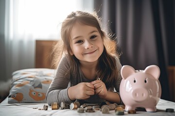 Wall Mural - Teaching Children the Importance of Saving Money: Tips and Strategies by Generative AI