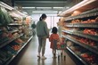 © jambulart - The Joy of Shopping Together: Parents and Child Outing by Generative AI