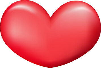 Wall Mural - love with heart icon symbol and social media communication sign icon on website. 3d technology icon 