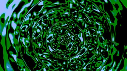 Poster - Abstract rippling acid water surface background. Design. Waving liquid water liquid texture. Generative AI