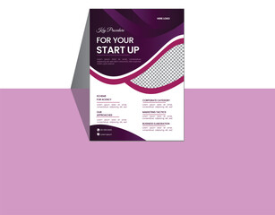 Wall Mural - business flyer template