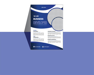Wall Mural - business flyer template