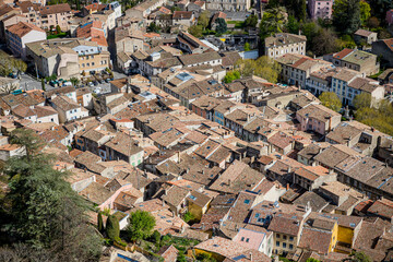 Canvas Print - Vue sur Crest depuis la Tour