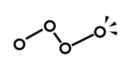 Aufkleber - Pop chart icon. Sales trend. Vector.