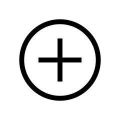 Poster - Plus mark icon. Add. Vector.