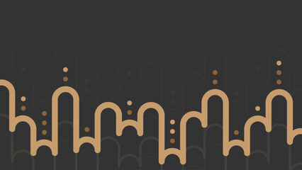 Leinwandbilder - Dynamic Wave Memphis Abstract Background