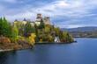 Zamek w Nidzicy nad jeziorem Czorsztyńskim. 
The castle in Nidzica on Lake Czorsztyńskie.