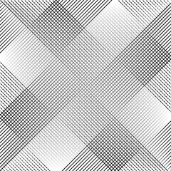 Poster - abstract black and white gradient stripe straight line pattern art.