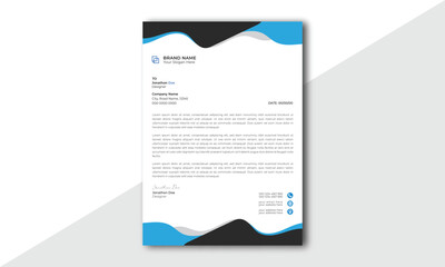 Wall Mural - abstract letterhead design modern business letterhead design template. modern company letterhead tem