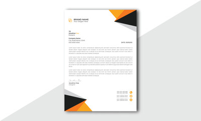 Wall Mural - abstract letterhead design modern business letterhead design template. modern company letterhead tem