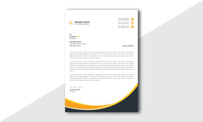 Wall Mural - abstract letterhead Design modern Business letterhead design template. modern company letterhead Template. modern corporate letterhead template design. Clean professional corporate company letterhead.