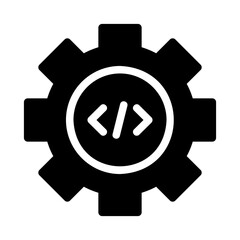web programming glyph icon