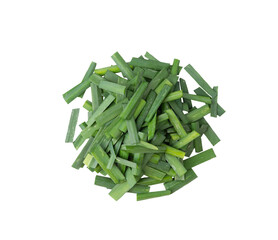 Poster - slice Green Onion isolated on transparent png