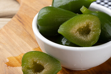 Wall Mural - Ripe and fresh figs in a bowl. Selective focus.