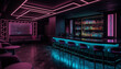 Luxury nightclub with modern architecture and elegant decor generated by AI