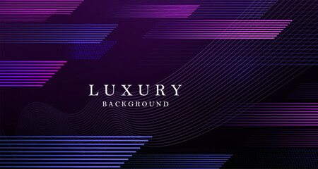 Wall Mural - Background with stripes of blue and purple tint, round frame isolated