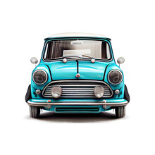 Vintage Car On A Transparent Background (PNG). AI-generated.