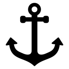 The Ship's Anchor Icon Represents Ocean Sailing
