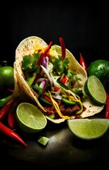 Poster - Mexican fast food Tacos