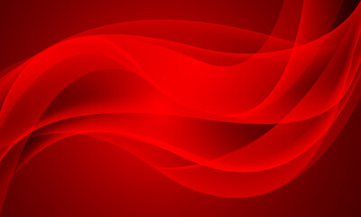 Poster - Abstract red curve wave fluid aqua light smooth design modern futuristic background vector