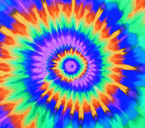 Fototapeta Tęcza - Tie Dye 20oz Tumbler Wrap Design Abstract Colorful Background Pattern