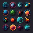 universe planet space galaxy ai generated