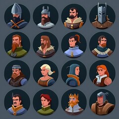 fantasy medieval character avatar ai generated