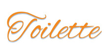 Toilet - Toilet - Gold Orange - Ideal For Website, Email, Presentation, Advertisement, Billboard, Banner, Postcard, Ticket, Logo, Engraving, Slide, Tag, Book, Plate, Sticker, Print


