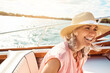 © Grady R/peopleimages.com - Loving life out here. a mature woman enjoying a relaxing boat ride.
